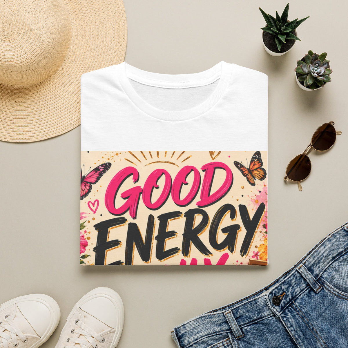 Good Energy Only T-Shirt — Positive Vibes Graphic Tee