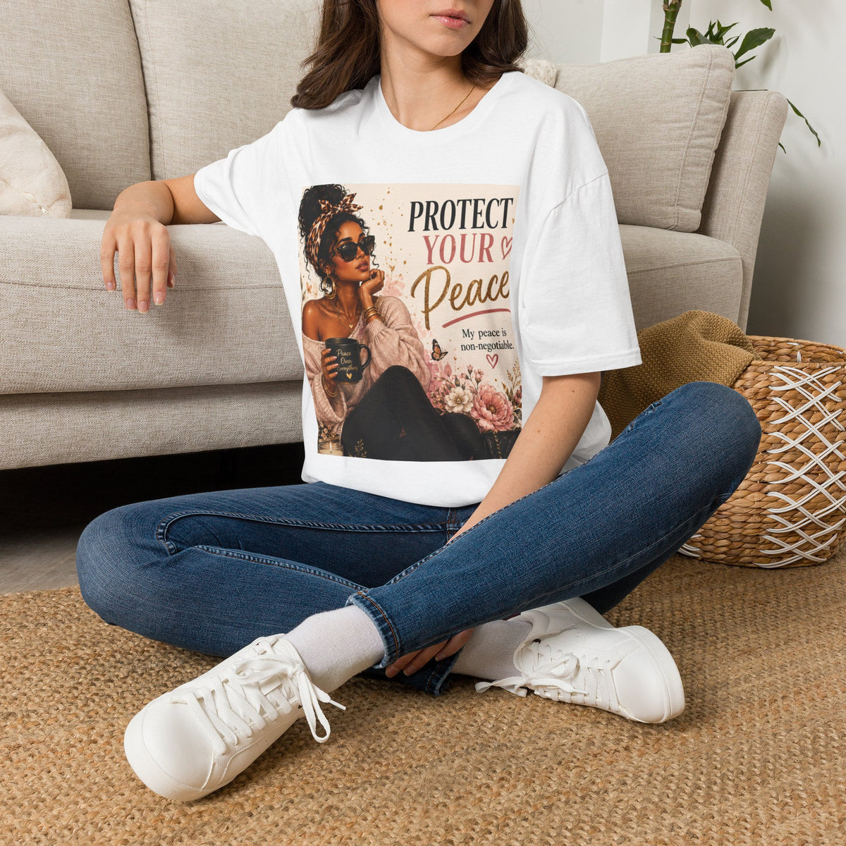 Protect Your Peace T-Shirt — Afro Chic Inspirational Tee