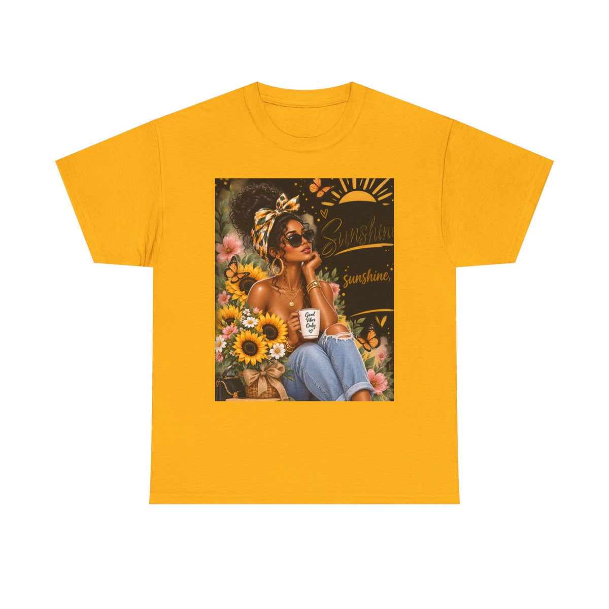 Sunshine & Sunflowers Graphic Tee — &