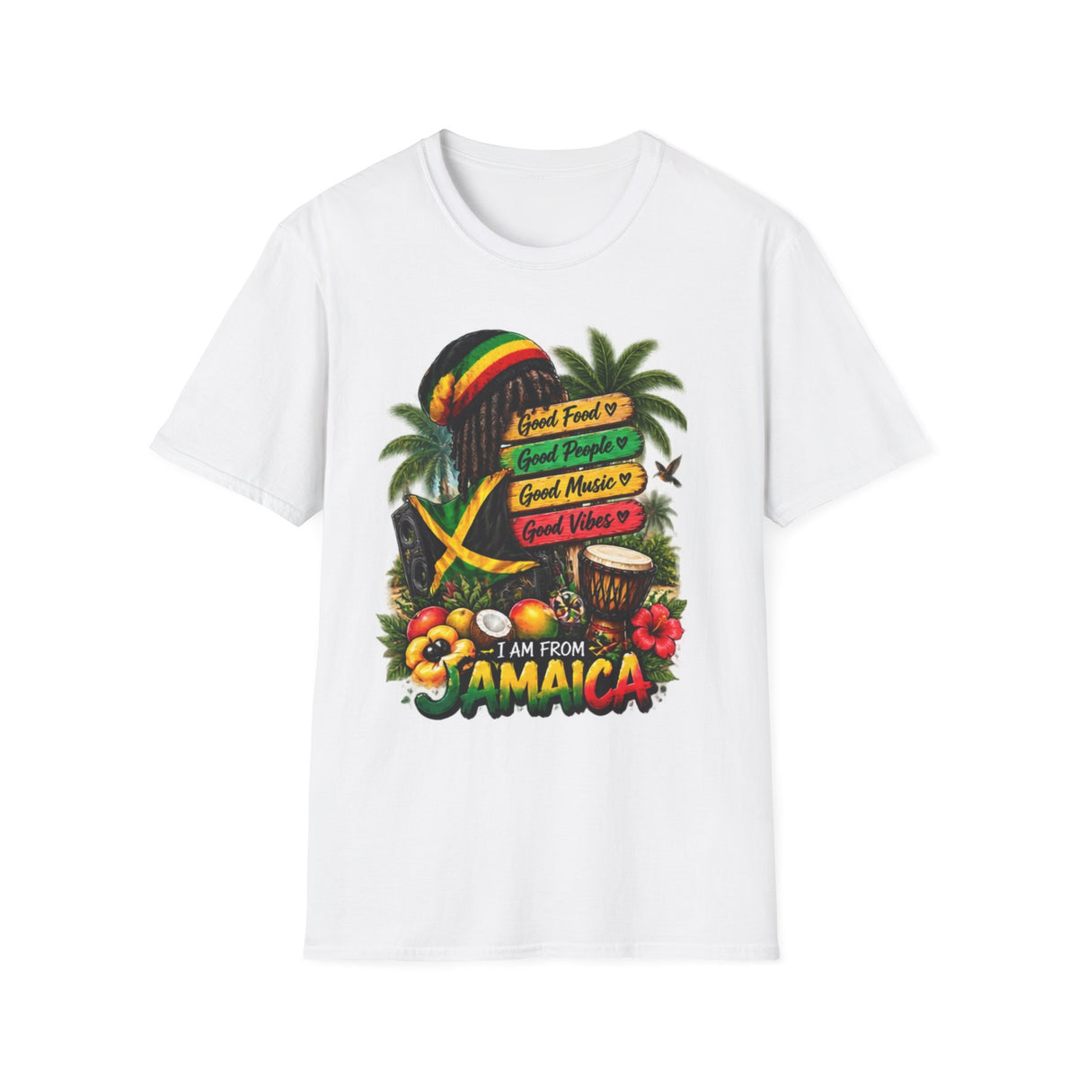 Jamaica Reggae Graphic T-Shirt — &