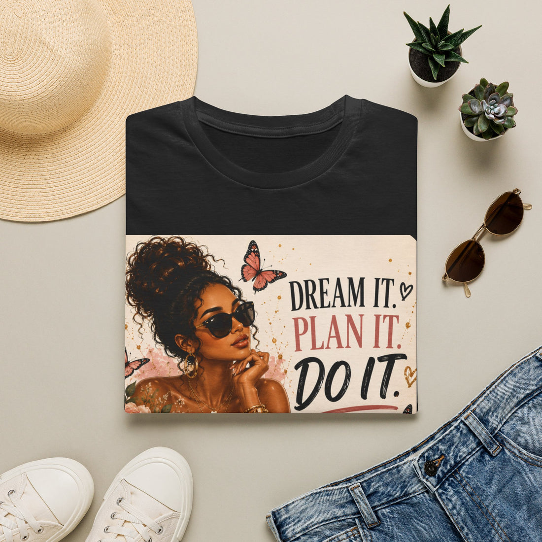 Dream It Plan It Do It T-Shirt — Motivational Woman Graphic Tee