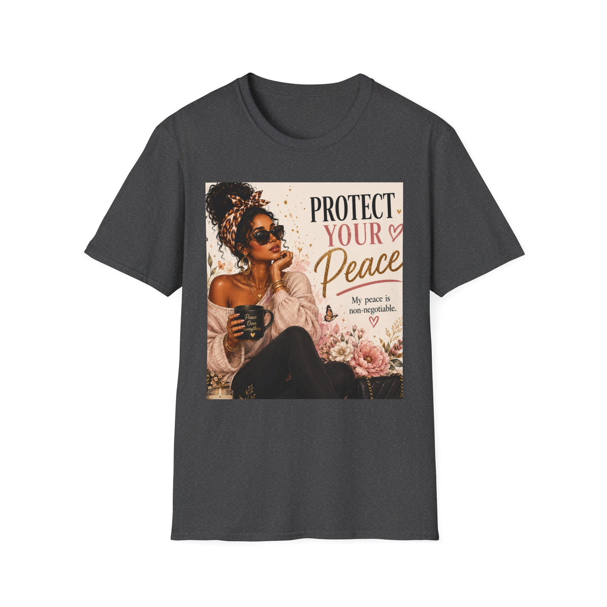 Protect Your Peace T-Shirt — Afro Chic Inspirational Tee