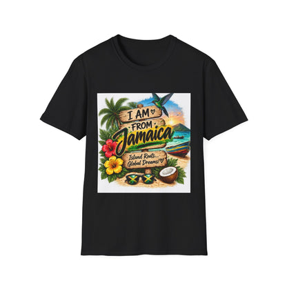 Jamaica Pride T-Shirt — "I Am From Jamaica" Tropical Vacation Tee
