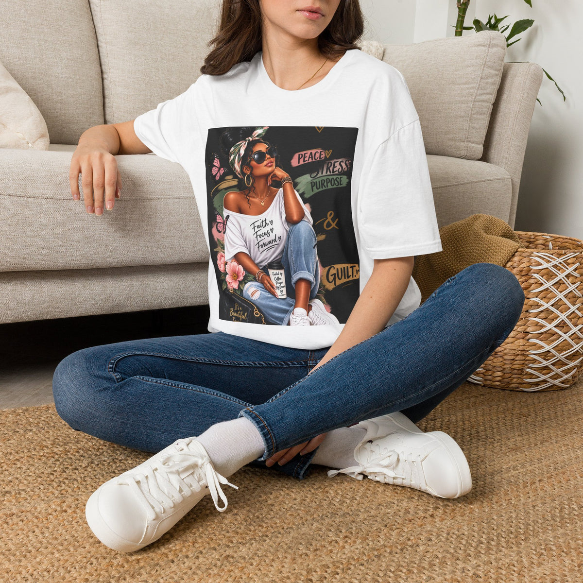 Peace, Progress &amp; Purpose Graphic T-Shirt — &