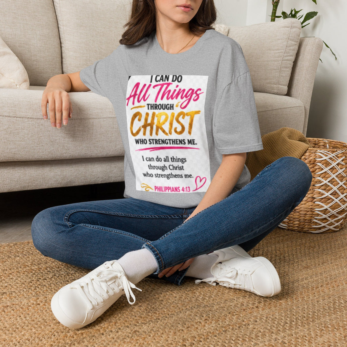 I Can Do All Things Through Christ T-Shirt — Inspirational Christian Tee (Philippians 4:13)