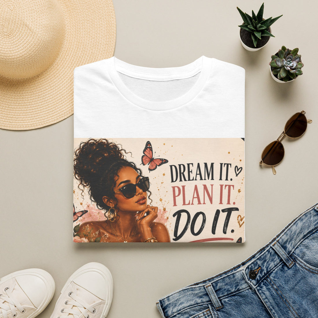 Dream It Plan It Do It T-Shirt — Motivational Woman Graphic Tee
