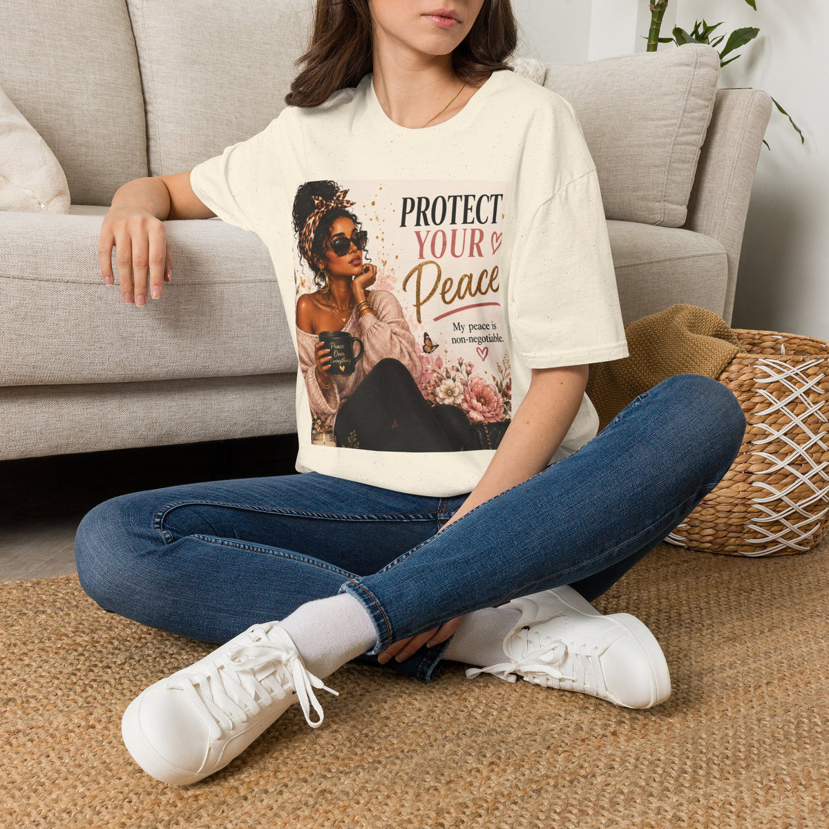 Protect Your Peace T-Shirt — Afro Chic Inspirational Tee