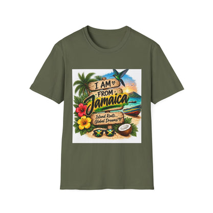 Jamaica Pride T-Shirt — "I Am From Jamaica" Tropical Vacation Tee