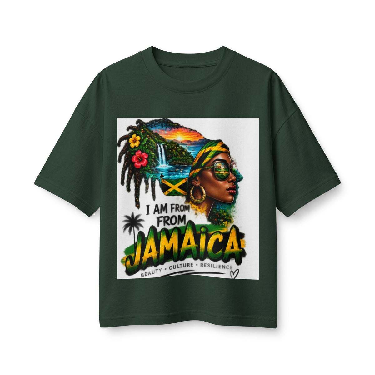 Jamaica Pride Tee — "I Am From Jamaica" Retro Rasta Graphic Shirt