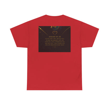 Butterfly Heart Tee — Inspirational Scripture Isaiah 41:10 Christian T-Shirt
