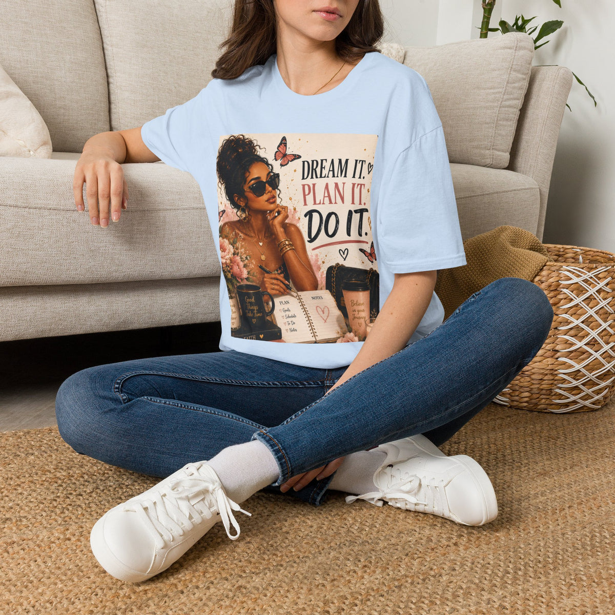 Dream It Plan It Do It T-Shirt — Motivational Woman Graphic Tee