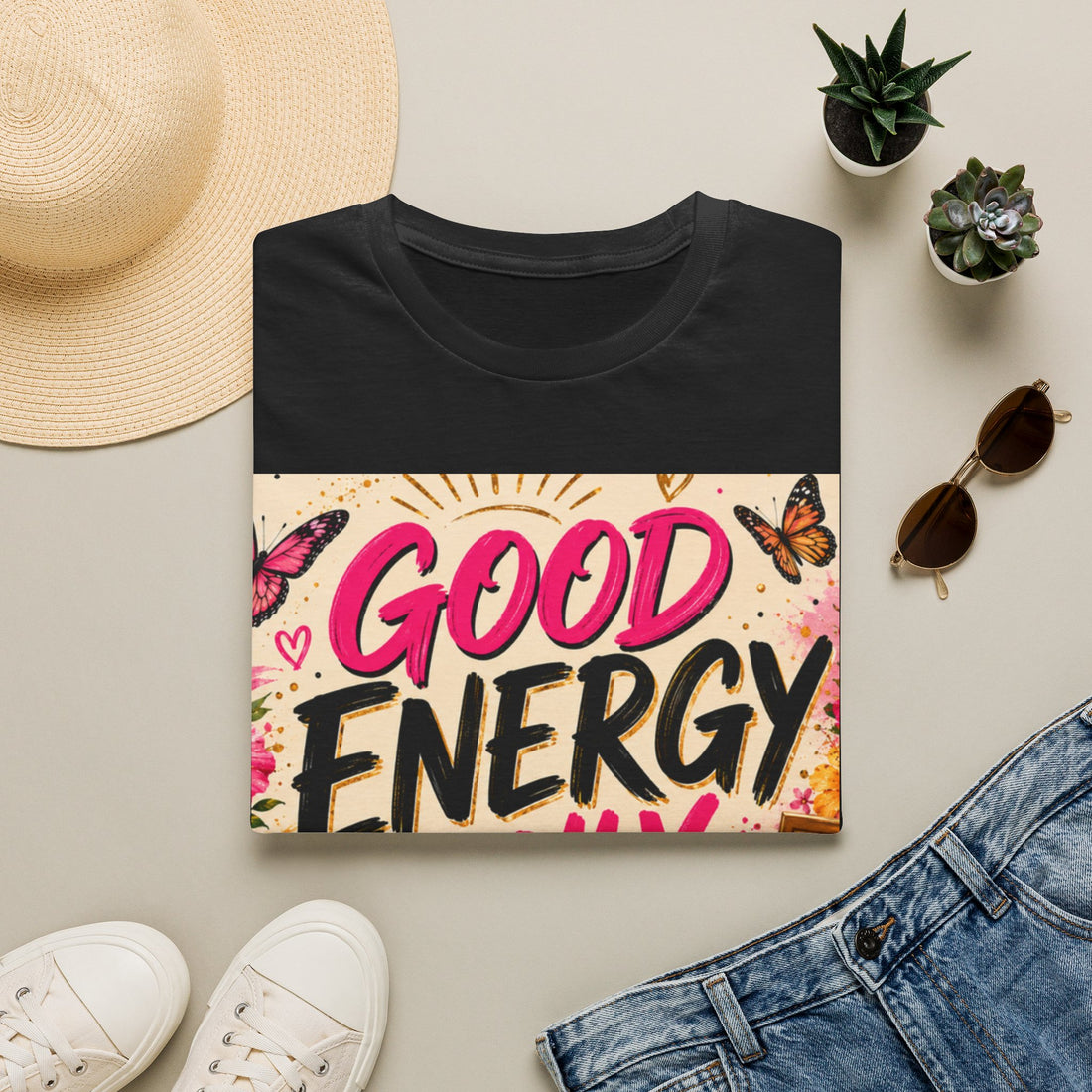 Good Energy Only T-Shirt — Positive Vibes Graphic Tee