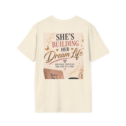 Vintage Floral Afro Woman Tee — Boho Chic Graphic T-Shirt