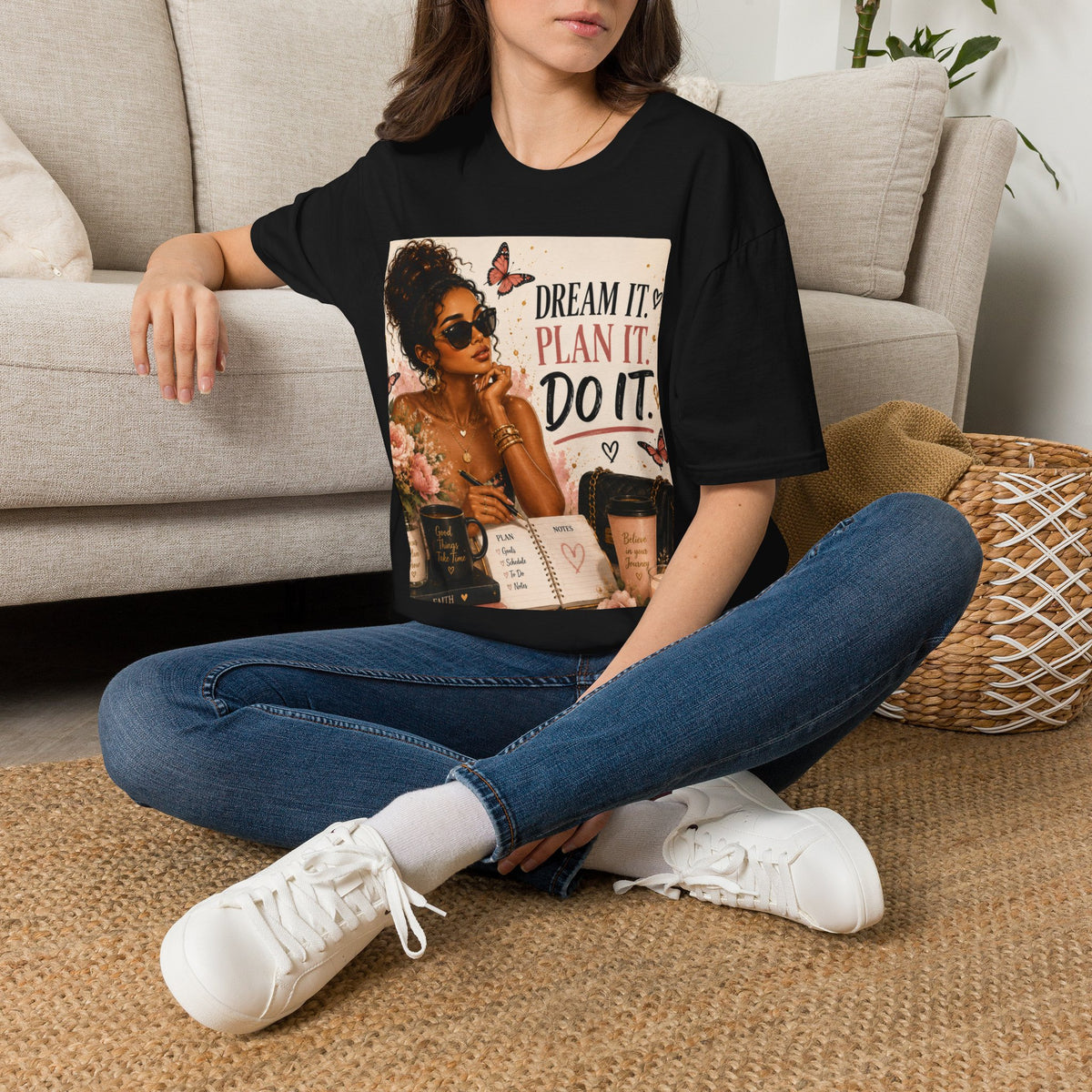 Dream It Plan It Do It T-Shirt — Motivational Woman Graphic Tee