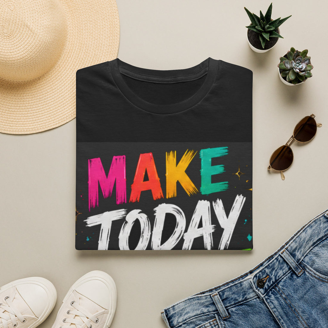 Make Today Count T-Shirt — Colorful Inspirational Graphic Tee
