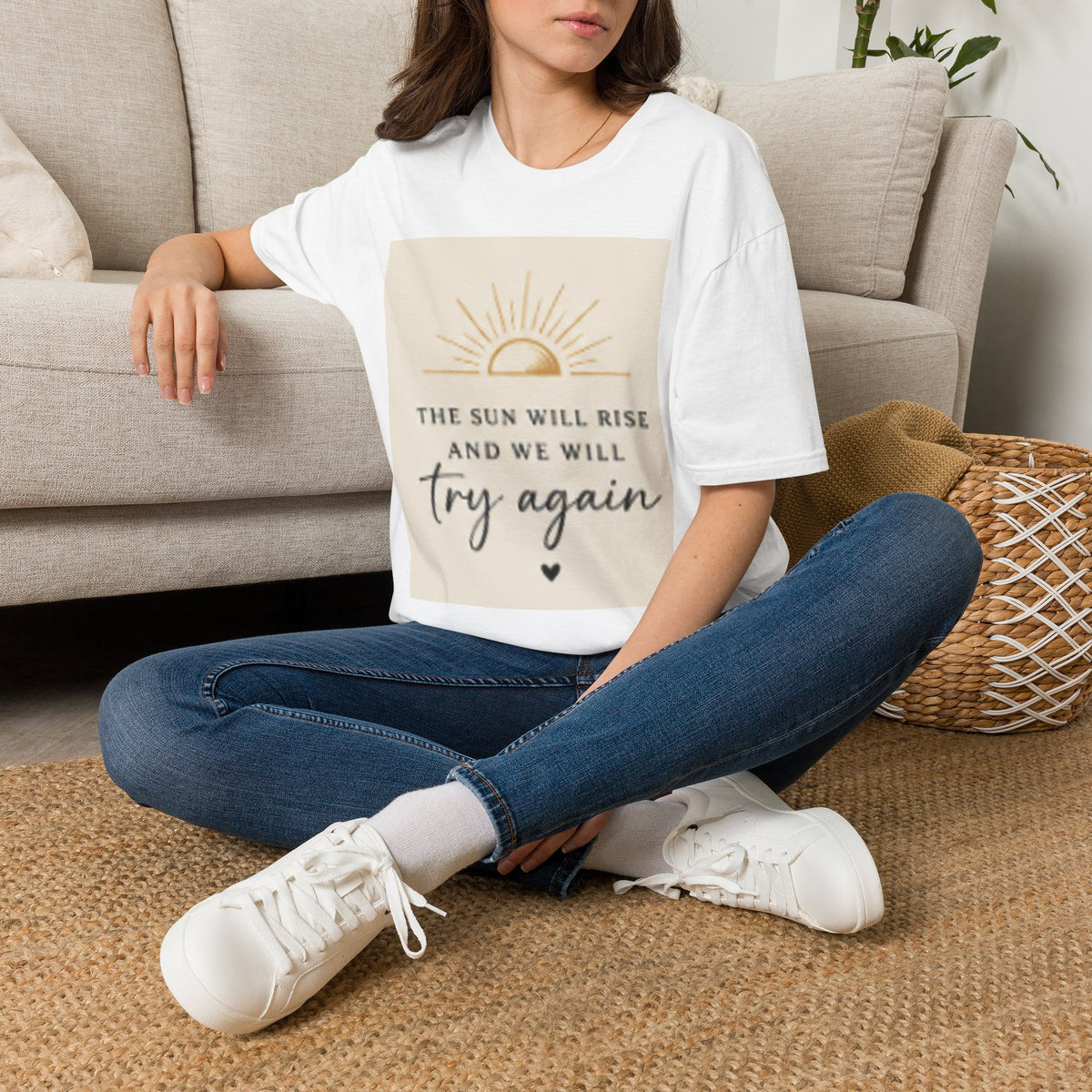 T-Shirt — "The Sun Will Rise" Inspirational Graphic Tee