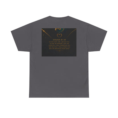 Butterfly Heart Tee — Inspirational Scripture Isaiah 41:10 Christian T-Shirt