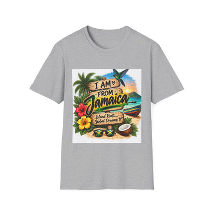 Jamaica Pride T-Shirt — "I Am From Jamaica" Tropical Vacation Tee