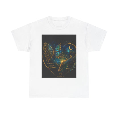 Butterfly Heart Tee — Inspirational Scripture Isaiah 41:10 Christian T-Shirt
