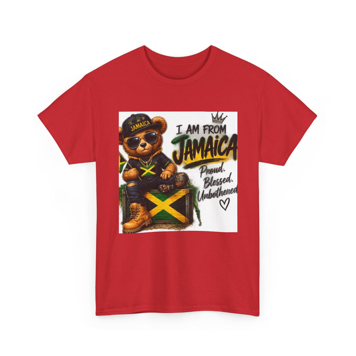 I Am From Jamaica Teddy Bear T-Shirt — Jamaican Pride Tee
