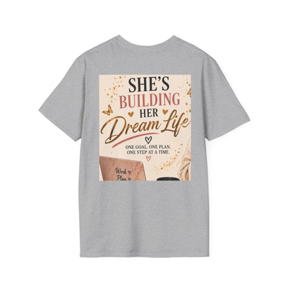 Vintage Floral Afro Woman Tee — Boho Chic Graphic T-Shirt