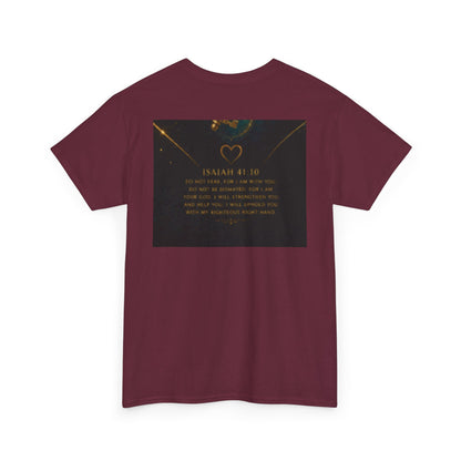 Butterfly Heart Tee — Inspirational Scripture Isaiah 41:10 Christian T-Shirt