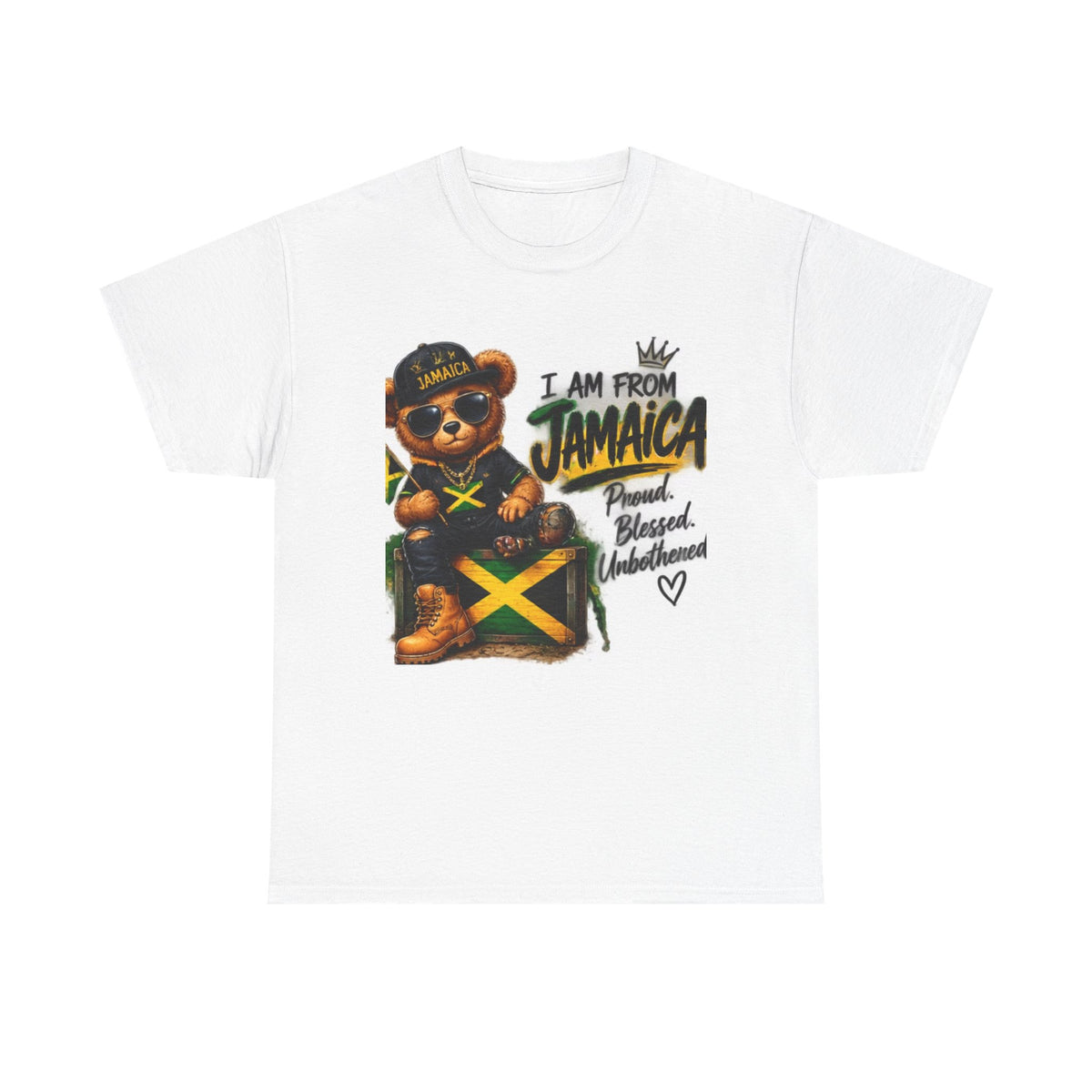 I Am From Jamaica Teddy Bear T-Shirt — Jamaican Pride Tee