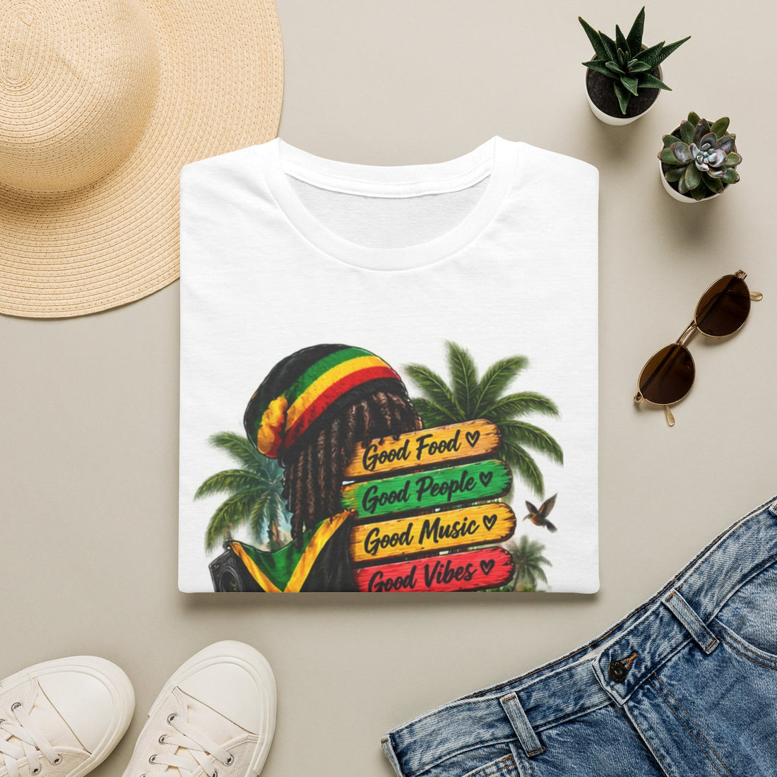 Jamaica Reggae Graphic T-Shirt — &