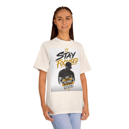 Stay Focused Tee — Motivational Graphic T-Shirt with &