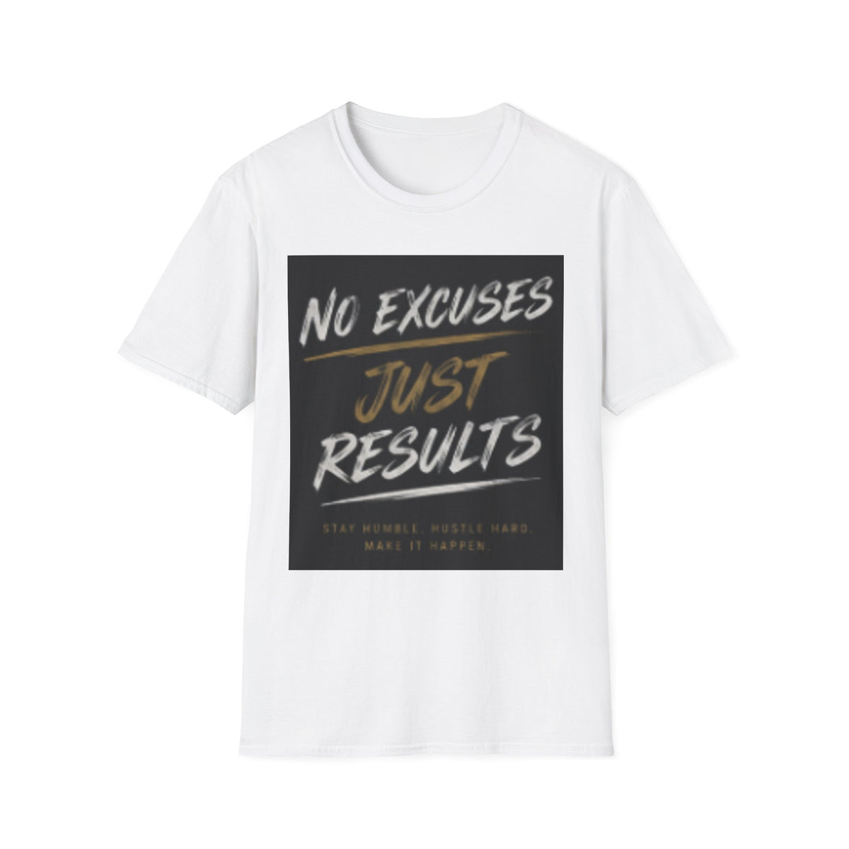 No Excuses, Just Results T-Shirt — Motivational Fitness Tee