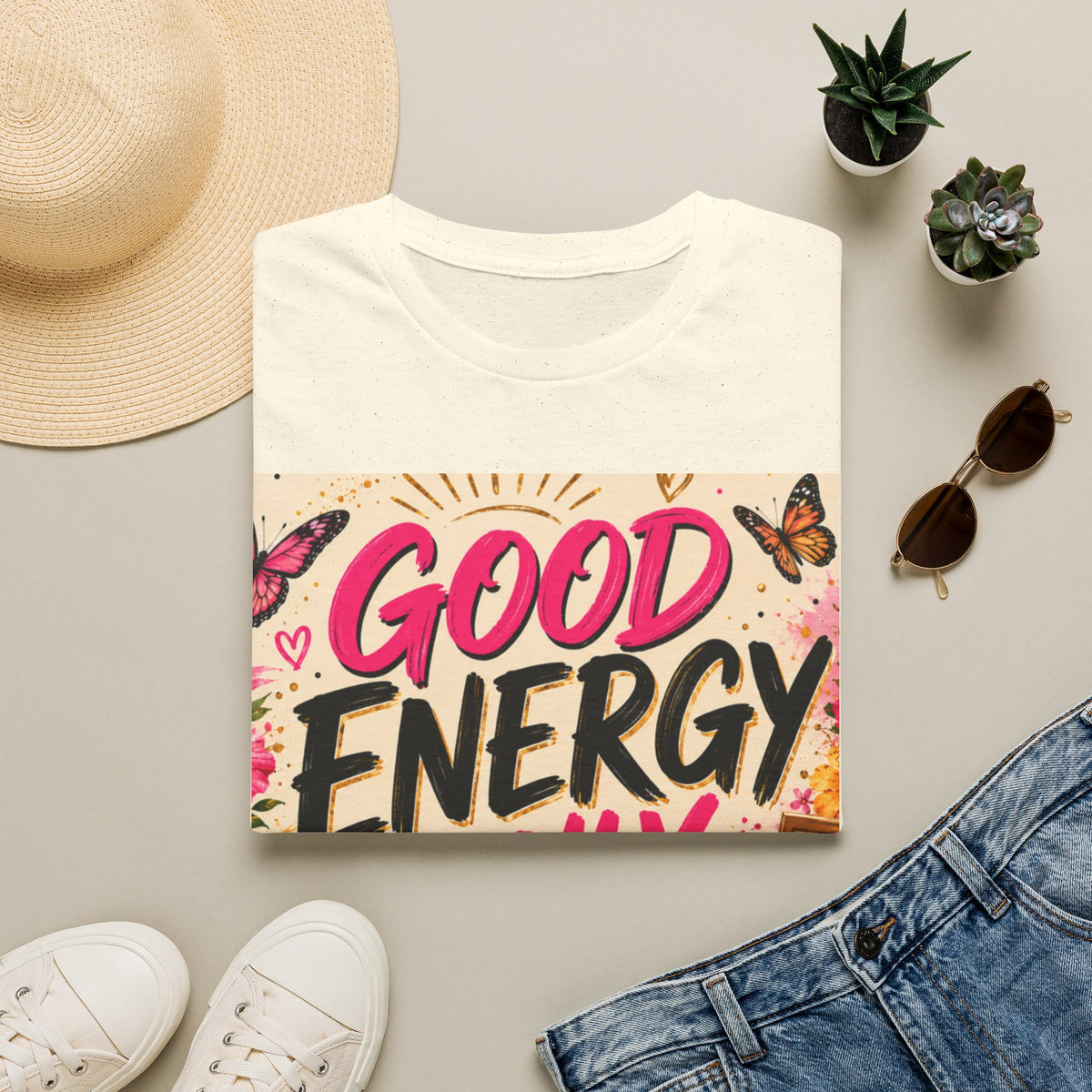 Good Energy Only T-Shirt — Positive Vibes Graphic Tee
