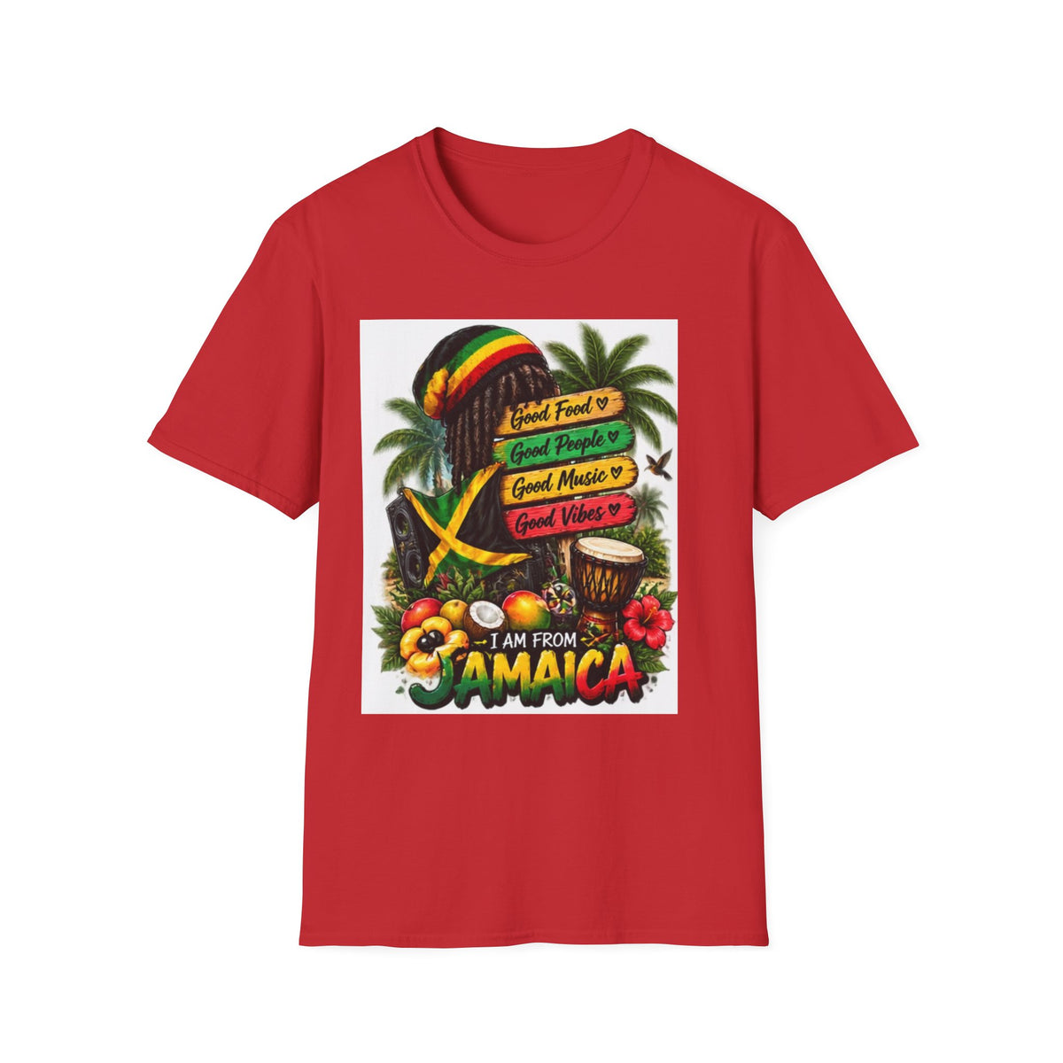 Jamaica Reggae Graphic T-Shirt — &