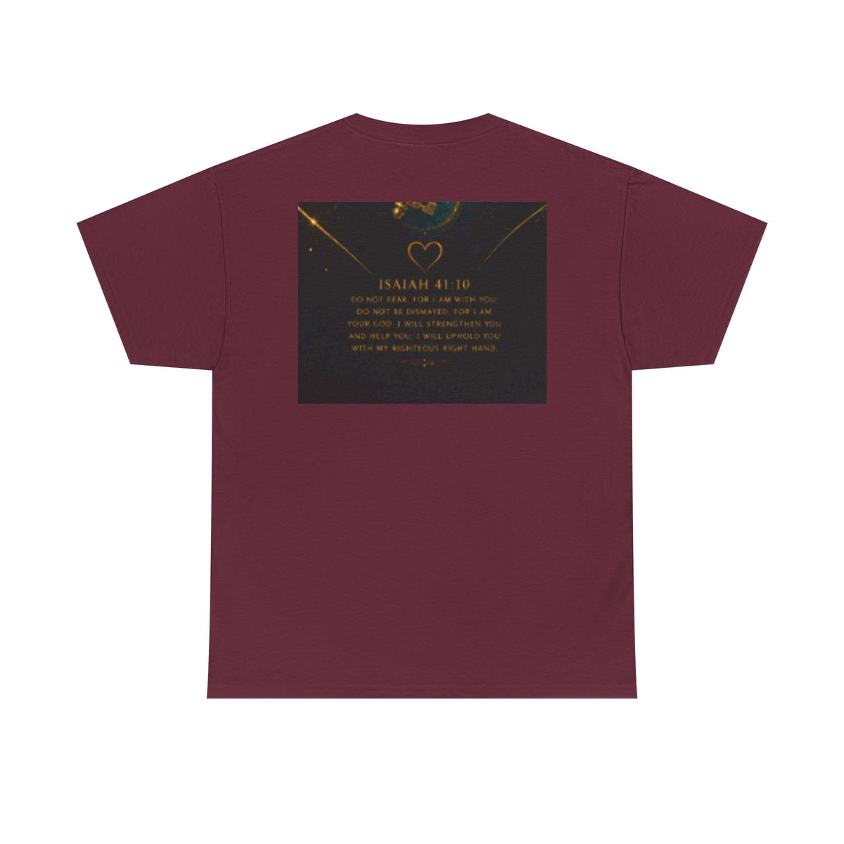 Butterfly Heart Tee — Inspirational Scripture Isaiah 41:10 Christian T-Shirt