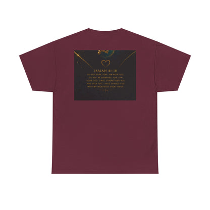 Butterfly Heart Tee — Inspirational Scripture Isaiah 41:10 Christian T-Shirt