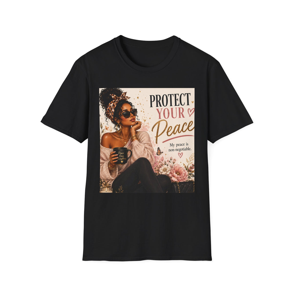 Protect Your Peace T-Shirt — Afro Chic Inspirational Tee