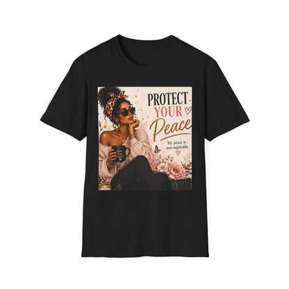 Protect Your Peace T-Shirt — Afro Chic Inspirational Tee