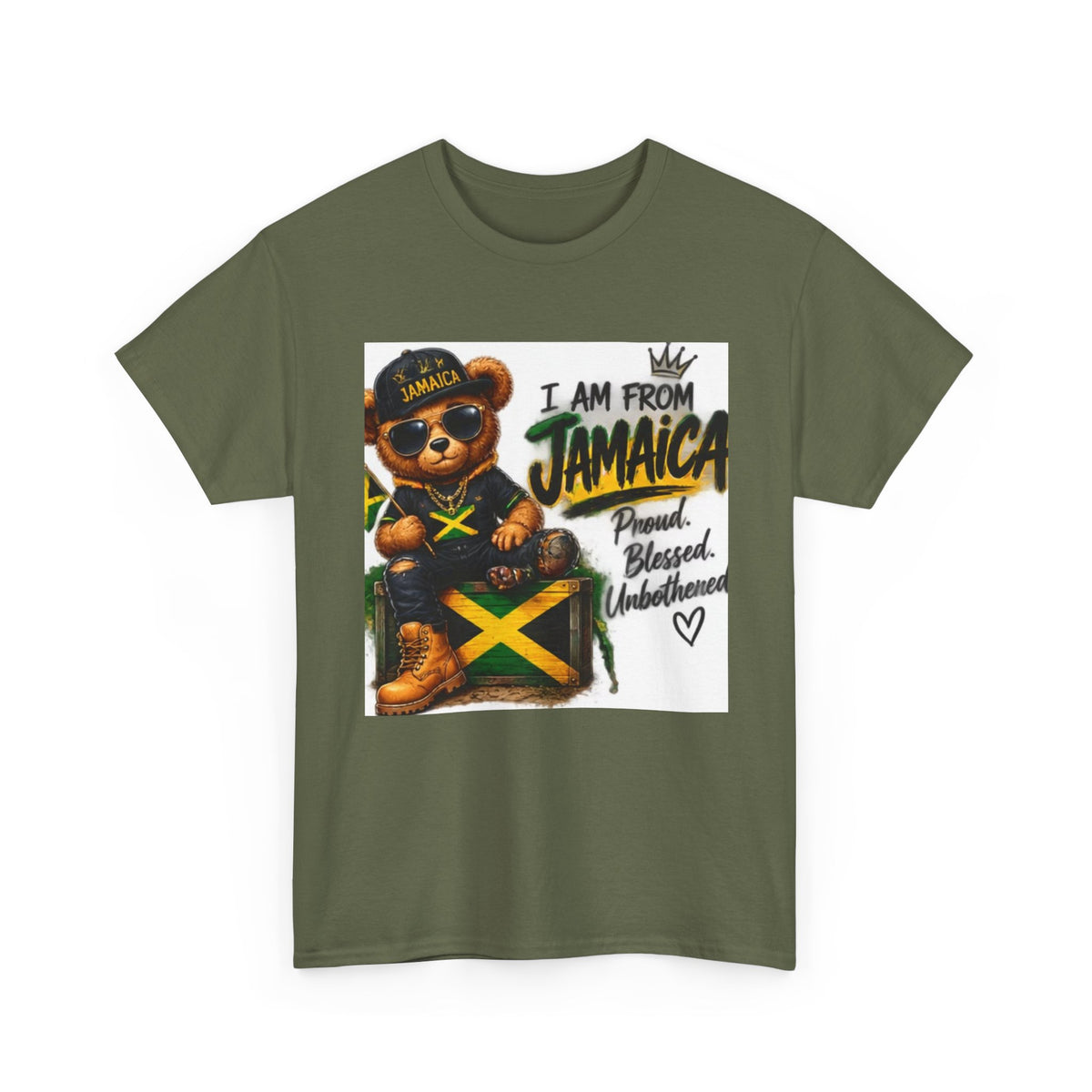 I Am From Jamaica Teddy Bear T-Shirt — Jamaican Pride Tee