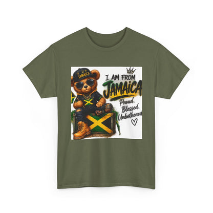 I Am From Jamaica Teddy Bear T-Shirt — Jamaican Pride Tee