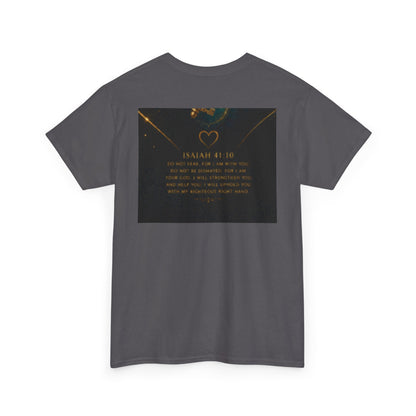 Butterfly Heart Tee — Inspirational Scripture Isaiah 41:10 Christian T-Shirt