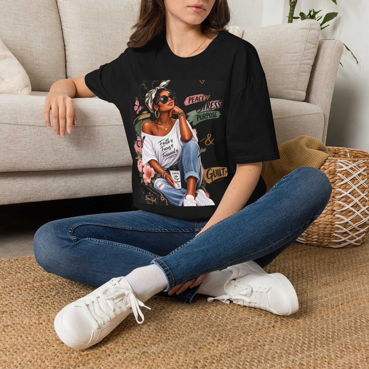 Peace, Progress &amp; Purpose Graphic T-Shirt — &