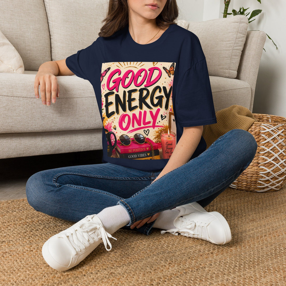 Good Energy Only T-Shirt — Positive Vibes Graphic Tee