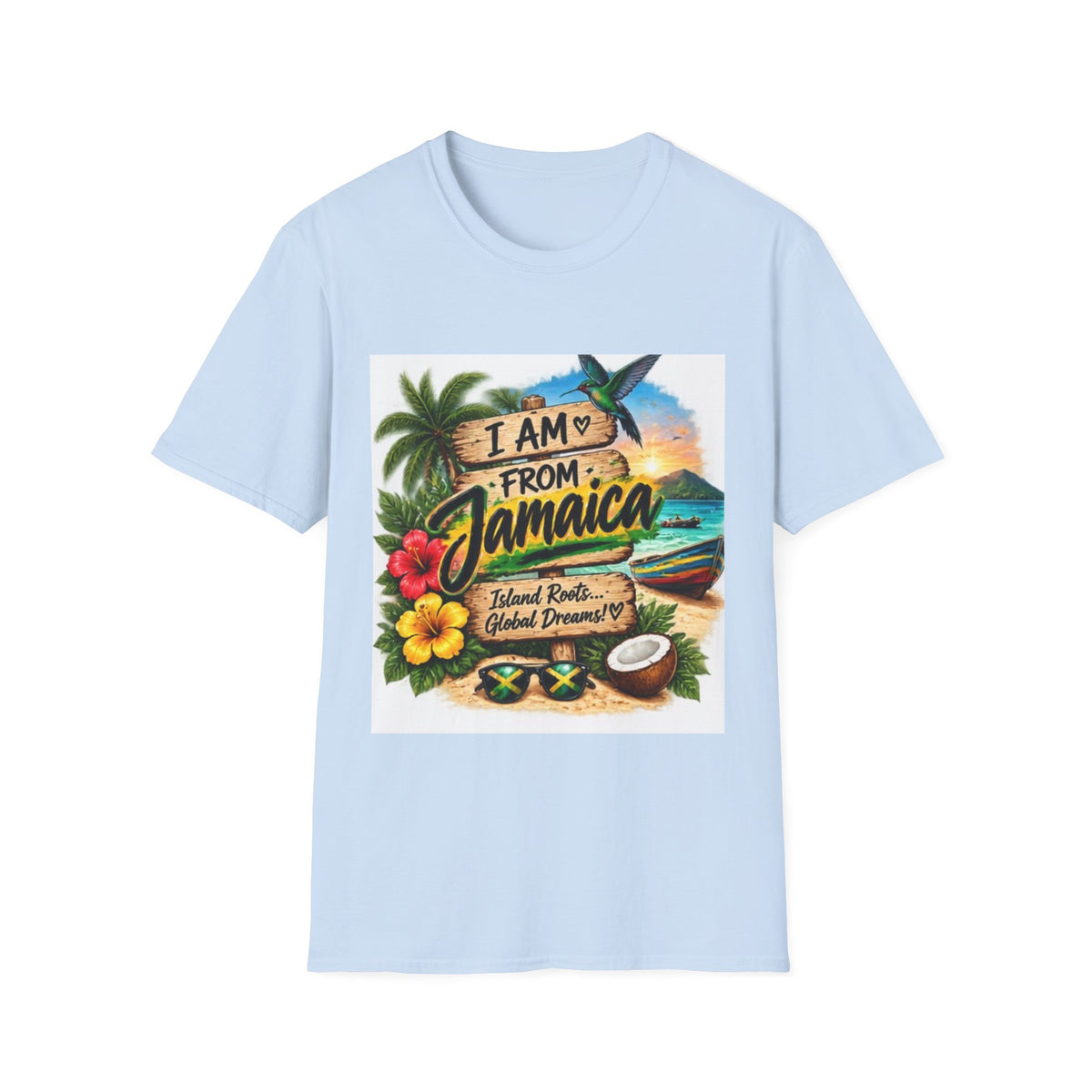 Jamaica Pride T-Shirt — "I Am From Jamaica" Tropical Vacation Tee