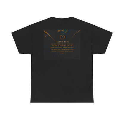 Butterfly Heart Tee — Inspirational Scripture Isaiah 41:10 Christian T-Shirt