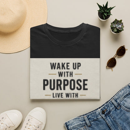 Motivational T-Shirt — "Wake Up With Purpose, Live With Intent"