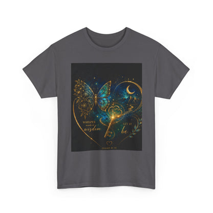 Butterfly Heart Tee — Inspirational Scripture Isaiah 41:10 Christian T-Shirt