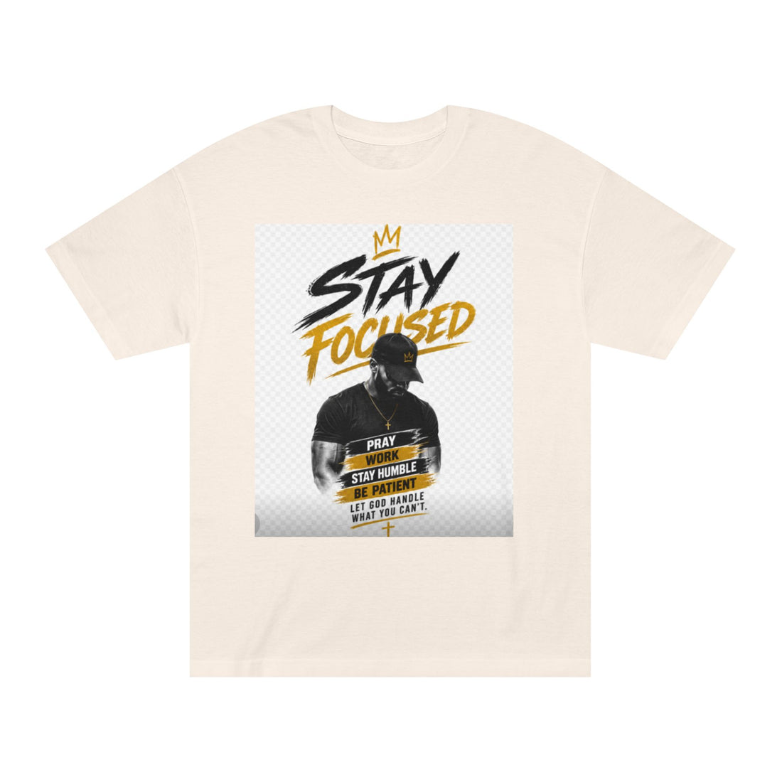 Stay Focused Tee — Motivational Graphic T-Shirt with &