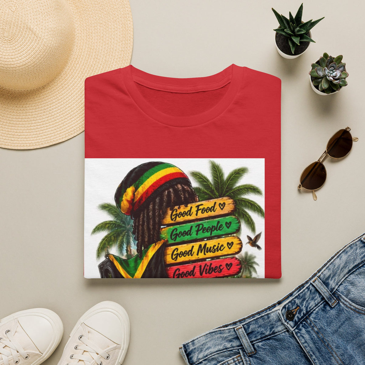 Jamaica Reggae Graphic T-Shirt — &