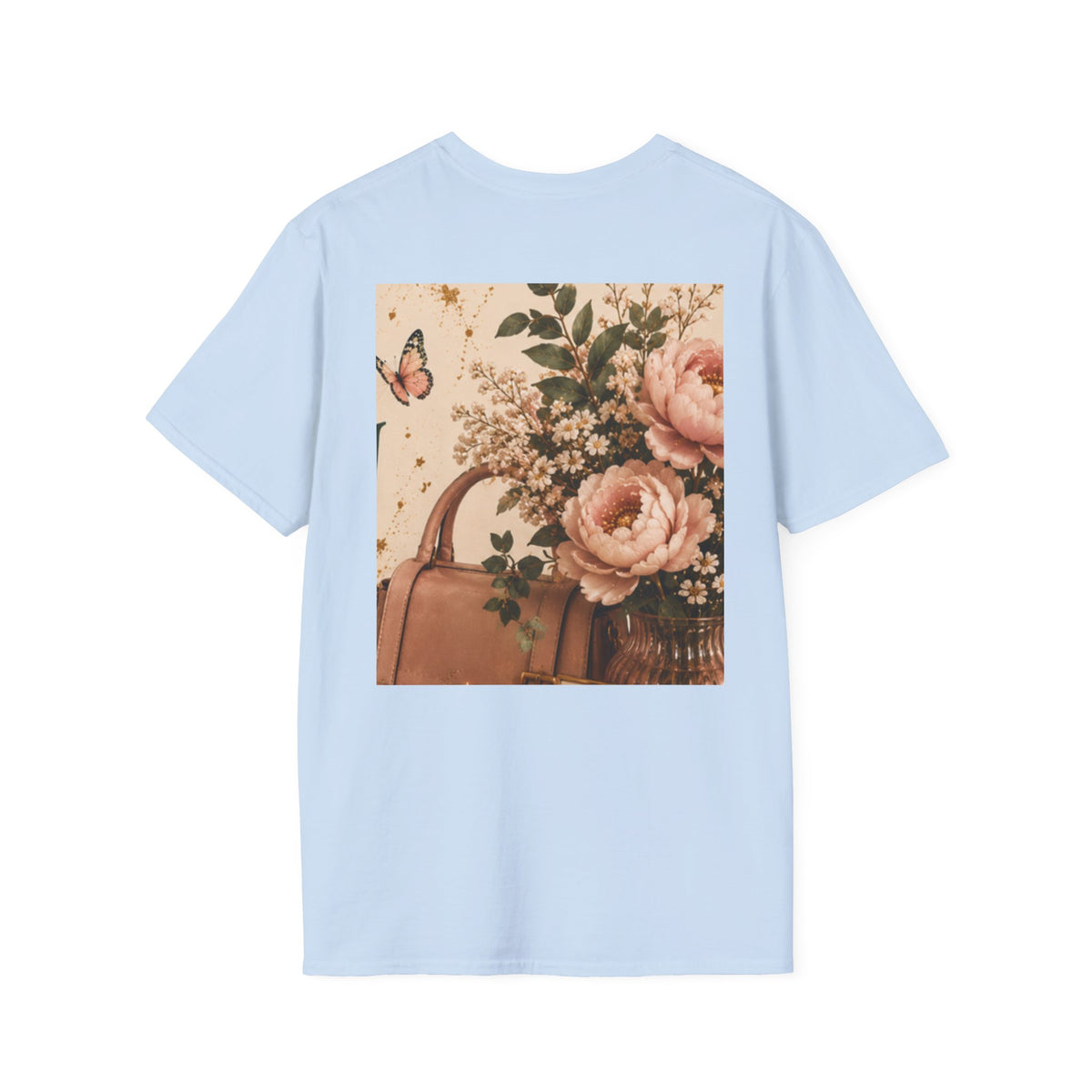 Glow &amp; Grow T-Shirt — Inspirational Butterfly Floral Tee
