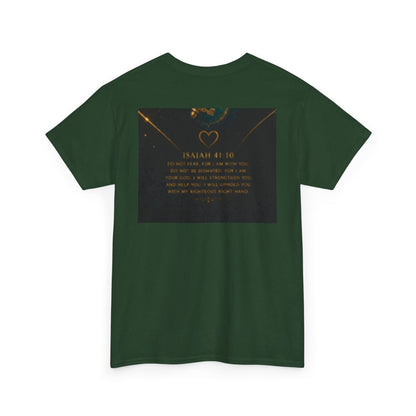 Butterfly Heart Tee — Inspirational Scripture Isaiah 41:10 Christian T-Shirt