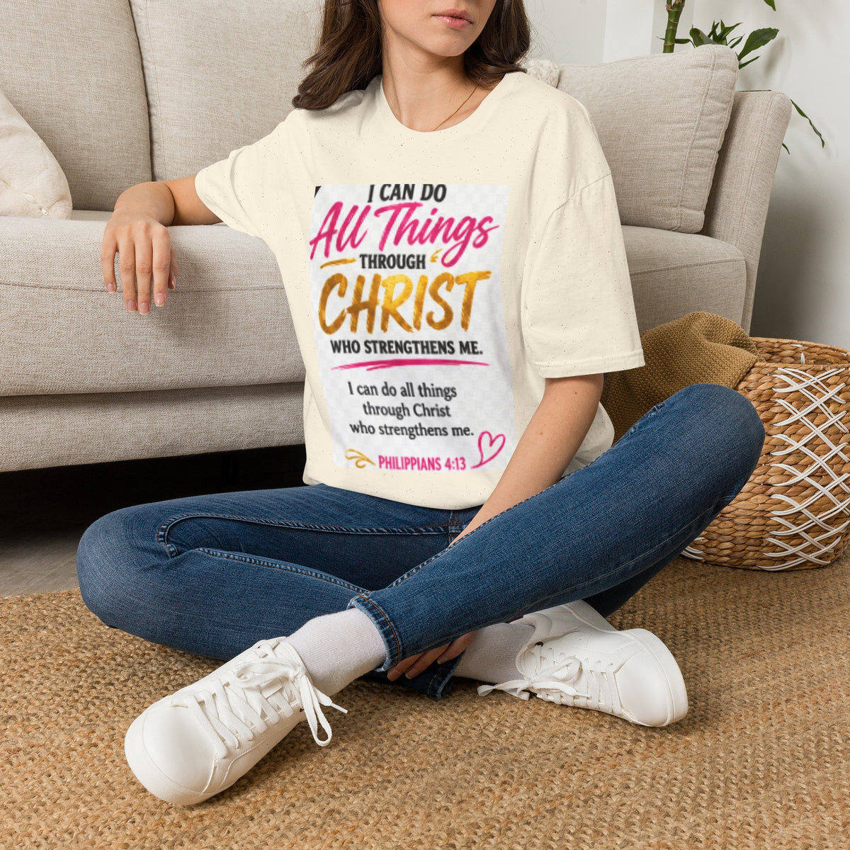 I Can Do All Things Through Christ T-Shirt — Inspirational Christian Tee (Philippians 4:13)